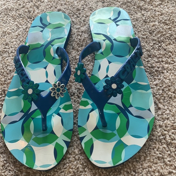 New Coach Kerry Jelly Flip Flops Size 7 - Picture 3 of 5